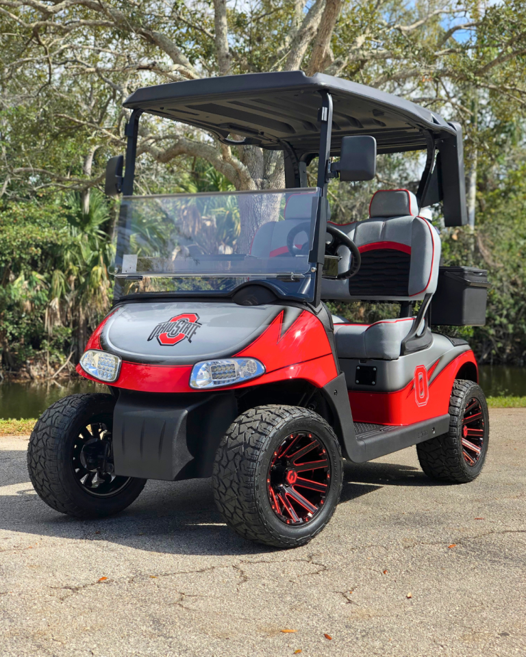 Ohio State Custom EZGO Freedom RXV (2025 Remanufactured)
